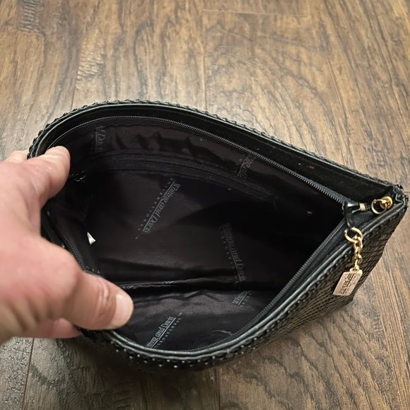 Vintage Whiting & Davis International Black Metal Mesh Clutch Evening Bag - Picture 4 of 5